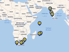 Mapa plavby