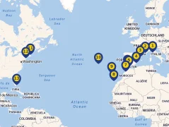Mapa plavby