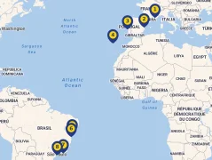 Mapa plavby