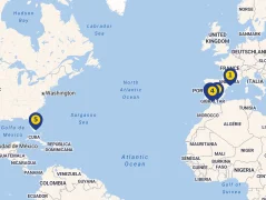 Mapa plavby