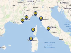 Mapa plavby