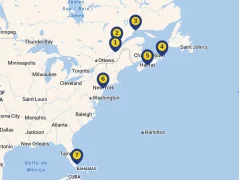 Mapa plavby