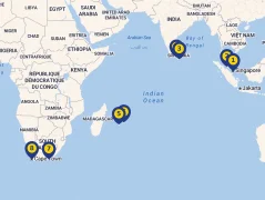 Mapa plavby