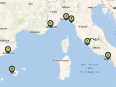 Mapa plavby