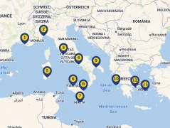 Mapa plavby