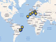 Mapa plavby