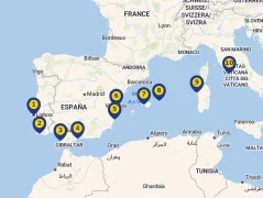 Mapa plavby